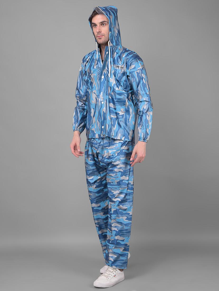 men camouflage long sleeve rain suit set - 21971993 - Standard Image - 1