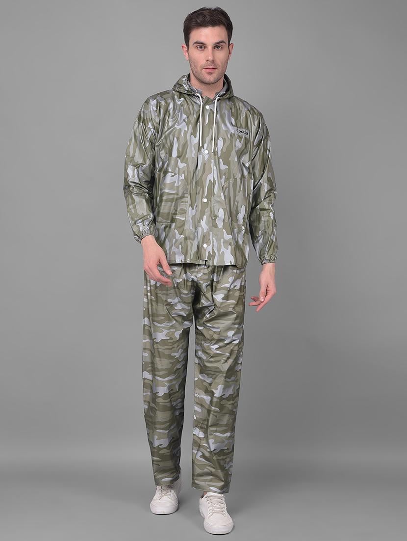 men camouflage long sleeve rain suit set  - 21971996 -  Zoom Image - 0