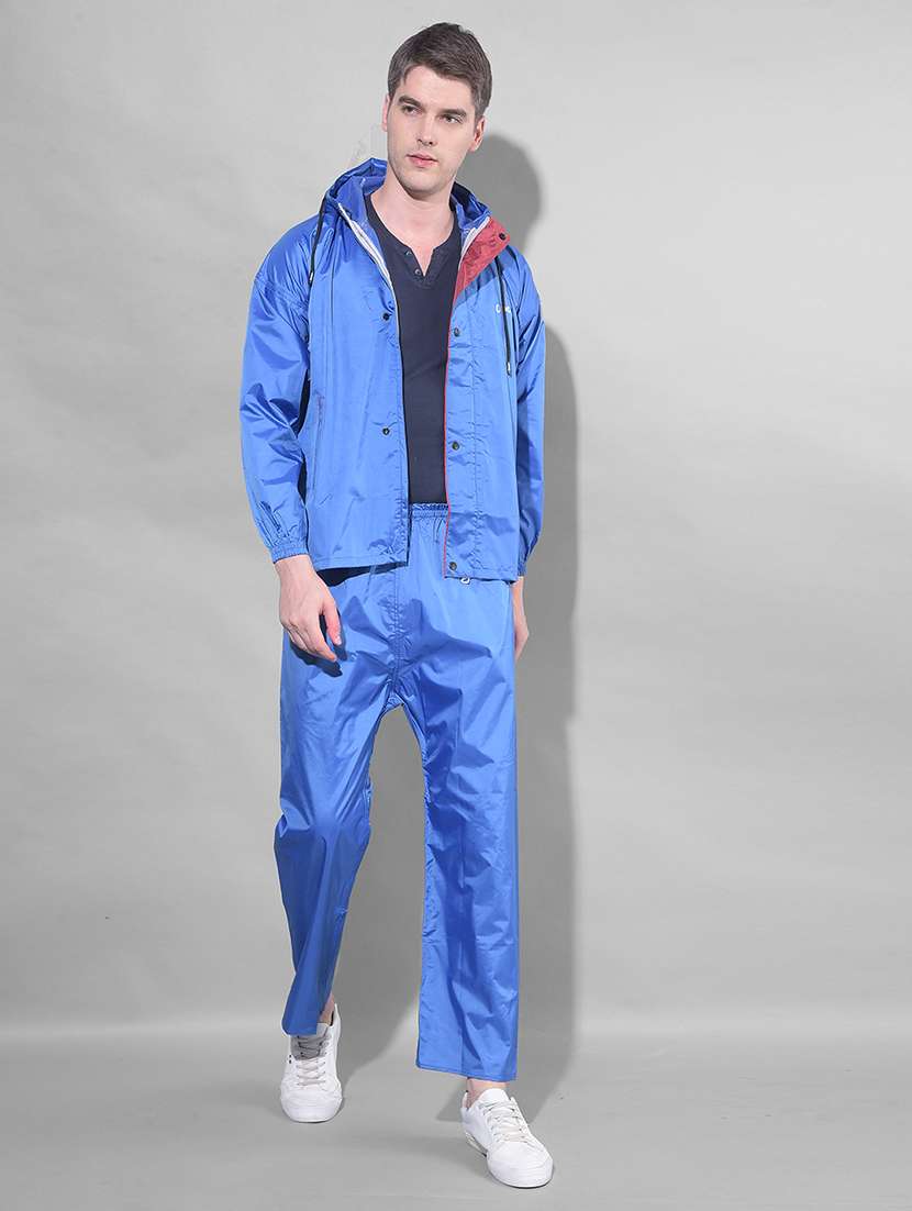 men solid long sleeve rain suit set  - 21972014 -  Standard Image - 1