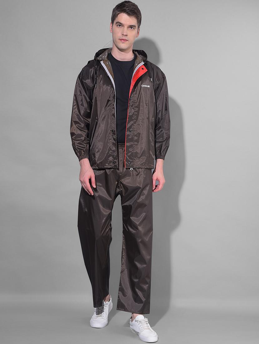 men solid long sleeve rain suit set - 21972023 - Zoom Image - 0