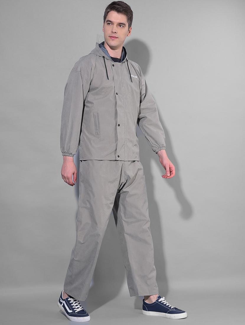 men solid long sleeve rain suit set - 21972032 - Standard Image - 1