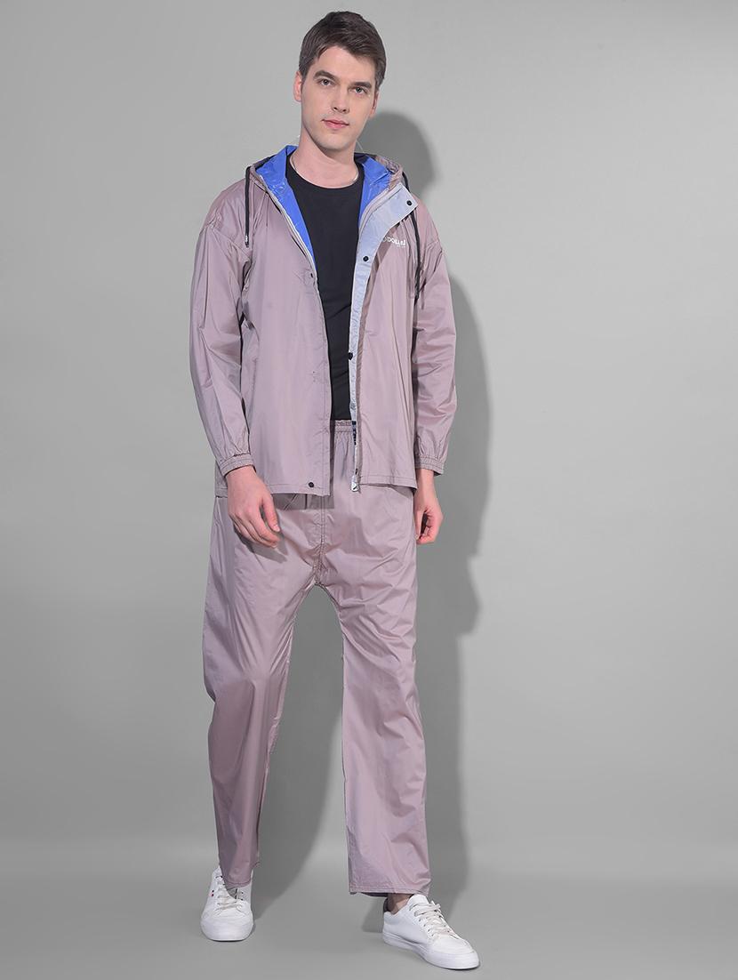 men solid long sleeve rain suit set - 21972047 - Standard Image - 1