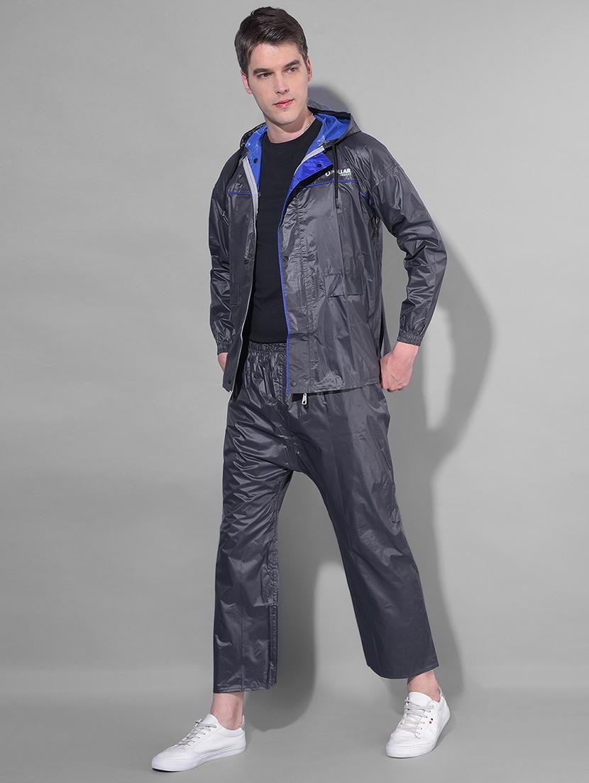 men solid long sleeve rain suit set - 21972054 - Standard Image - 1