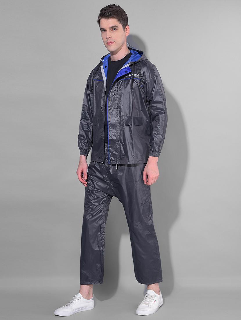 men solid long sleeve rain suit set - 21972054 - Standard Image - 4