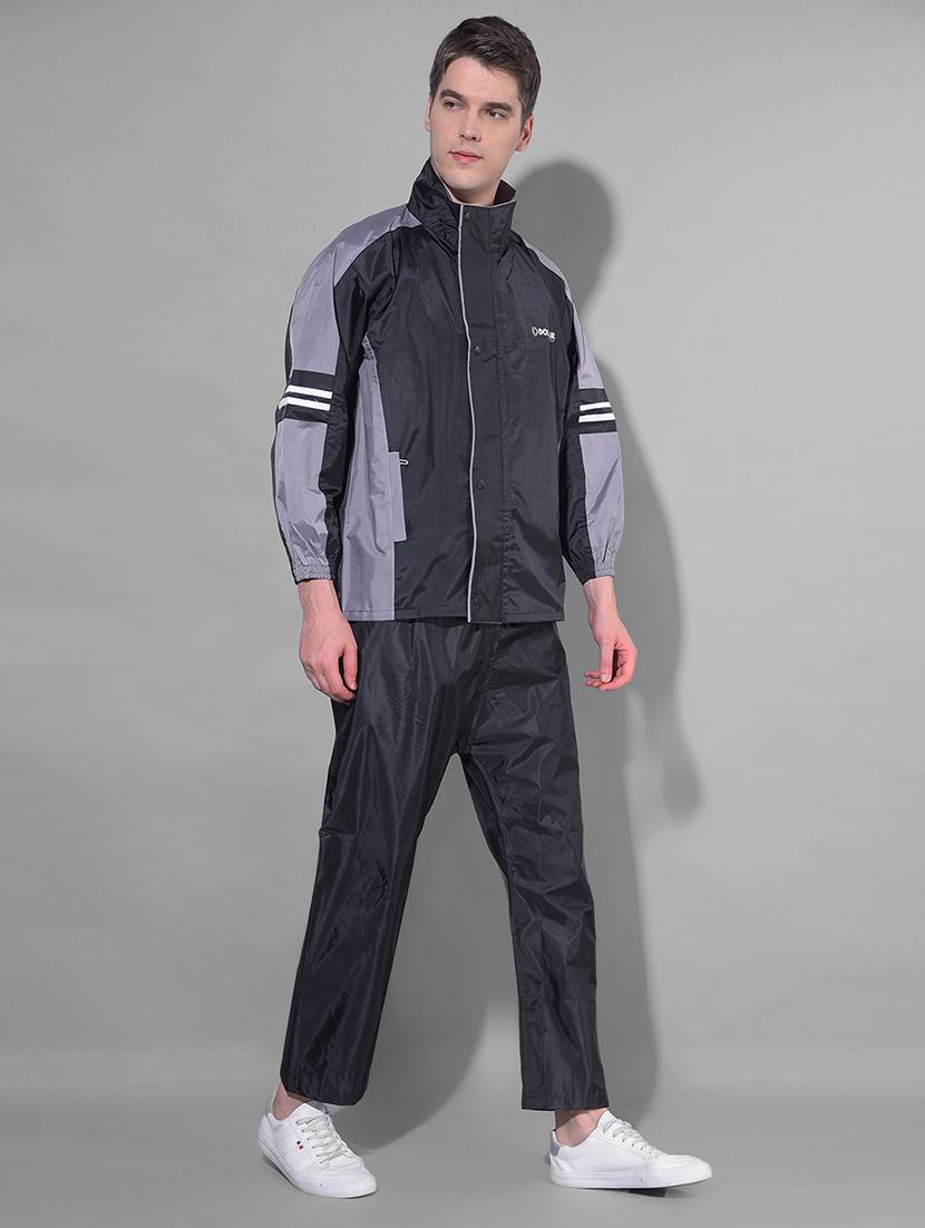 men color block long sleeve rain suit set - 21972064 - Standard Image - 1