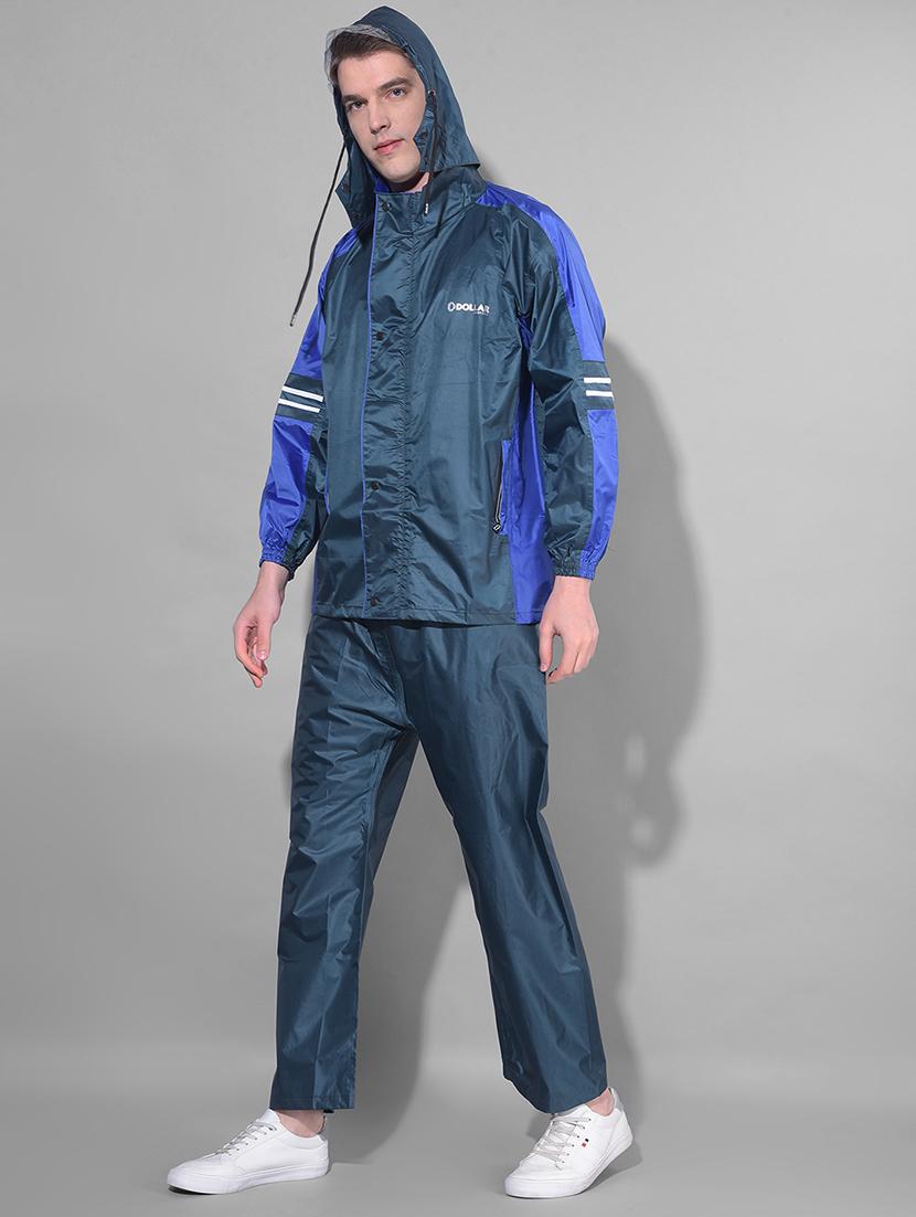 men color block long sleeve rain suit set  - 21972066 -  Standard Image - 1