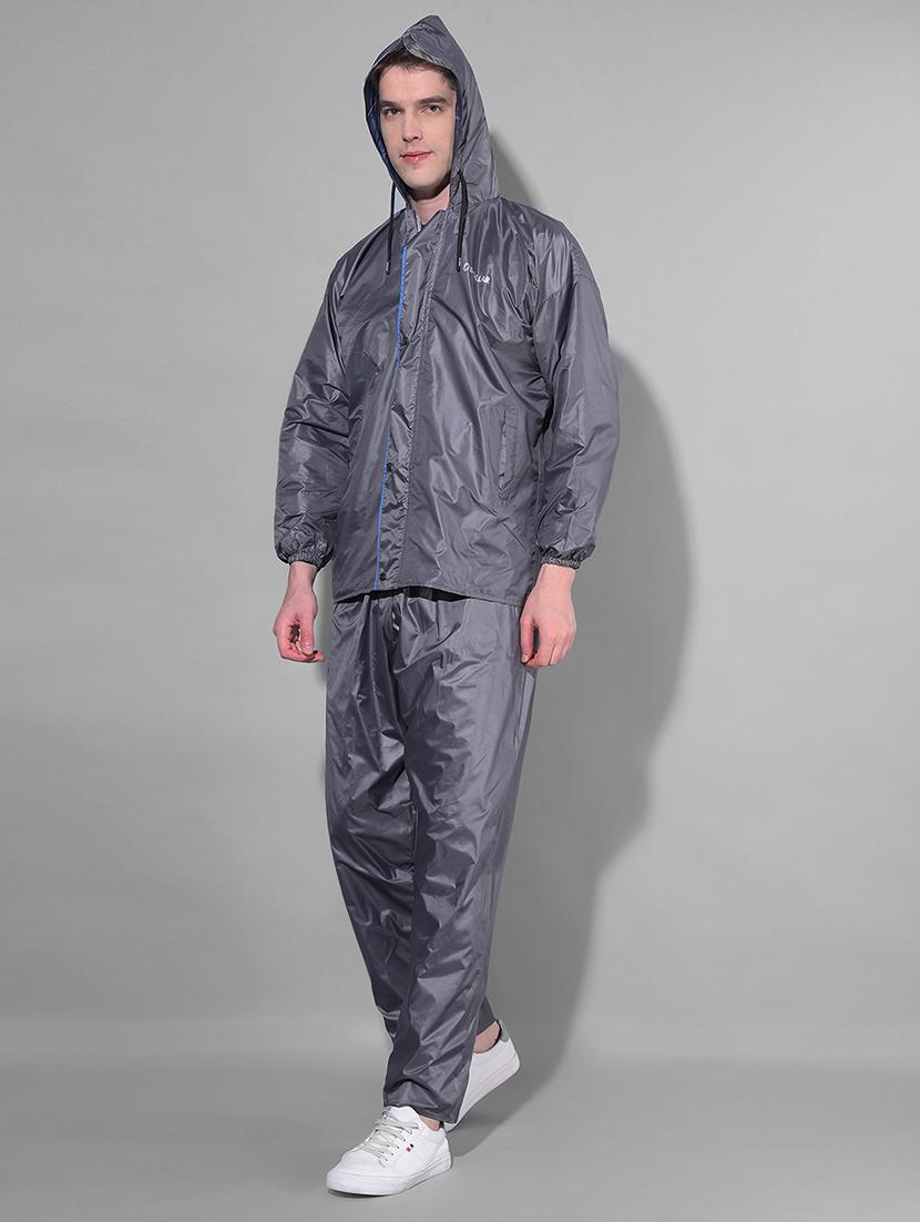 men solid long sleeve rain suit set - 21972076 - Standard Image - 1
