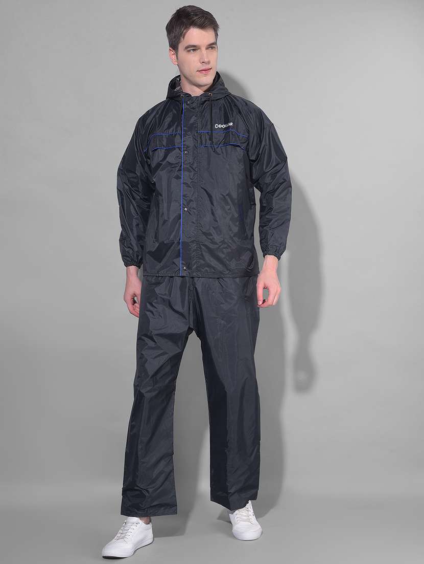 men solid long sleeve rain suit set  - 21972107 -  Standard Image - 1