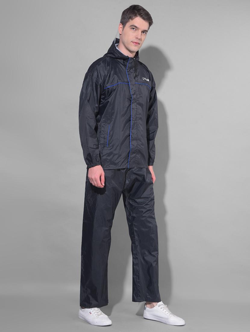 men solid long sleeve rain suit set - 21972114 - Standard Image - 1