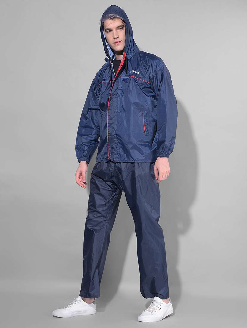 men solid long sleeve rain suit set  - 21972117 -  Standard Image - 1