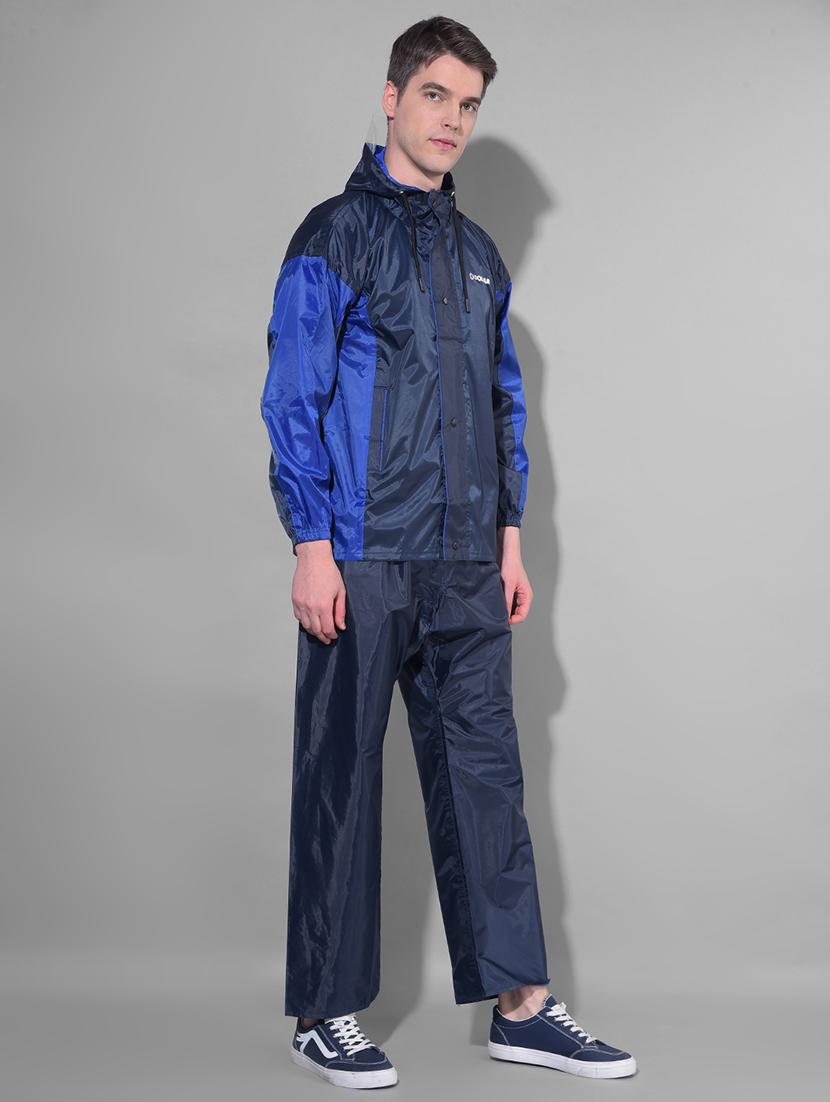 men color block long sleeve rain suit set - 21972120 - Standard Image - 1