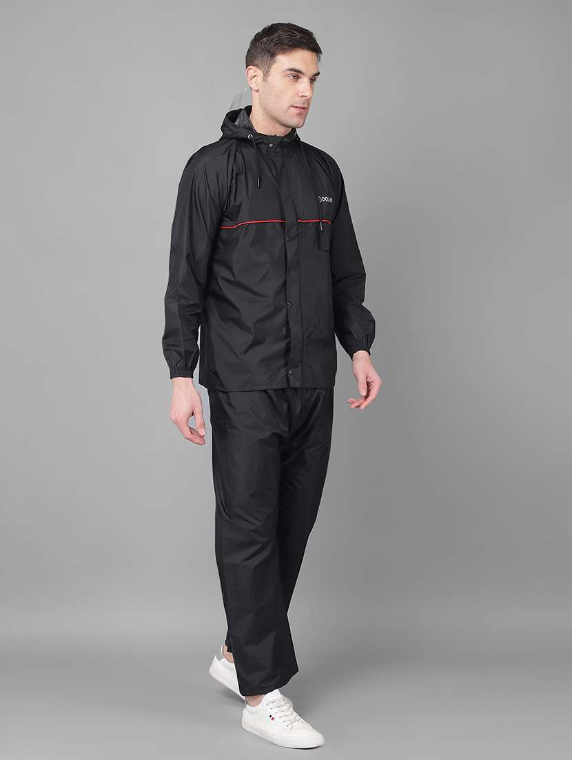 men solid long sleeve rain suit set  - 21972121 -  Standard Image - 1
