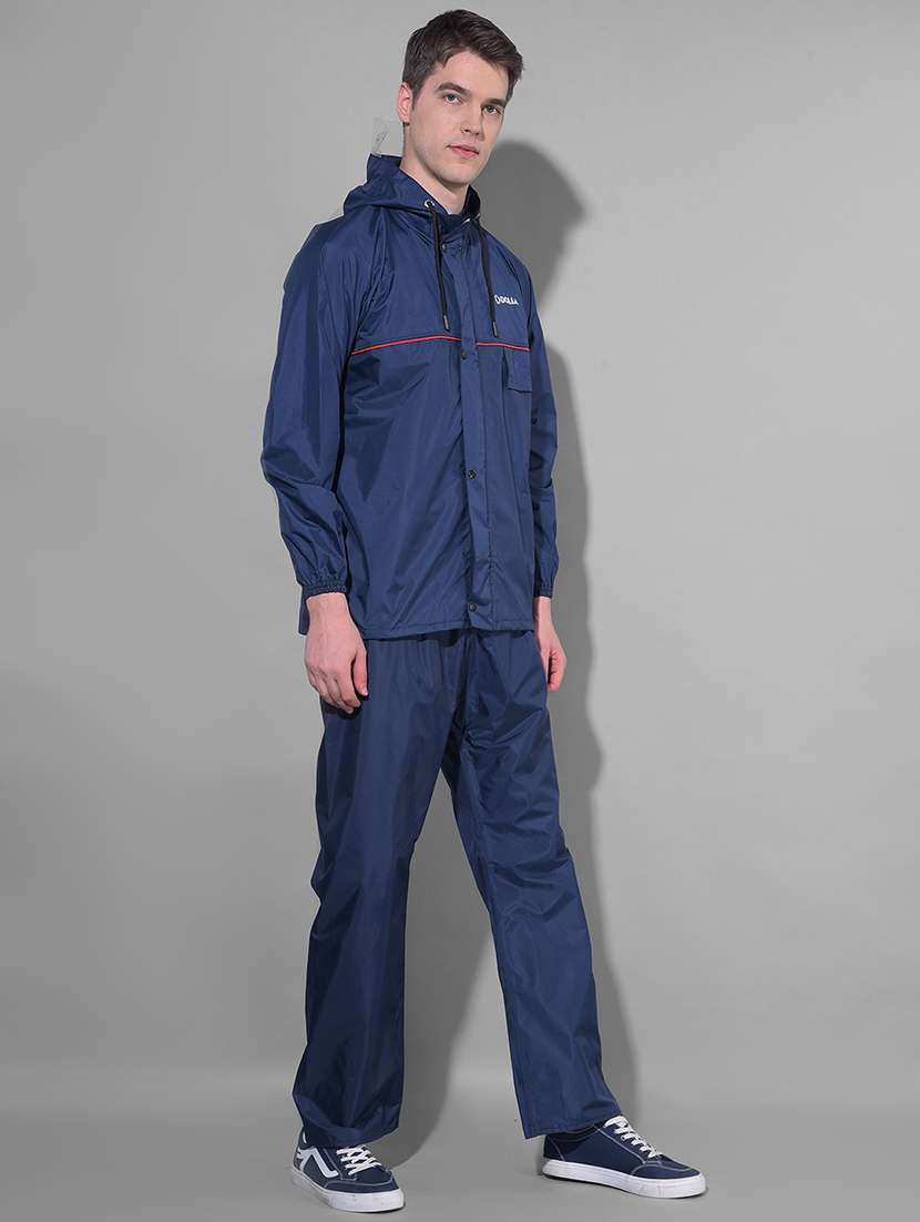 men solid long sleeve rain suit set  - 21972122 -  Standard Image - 1