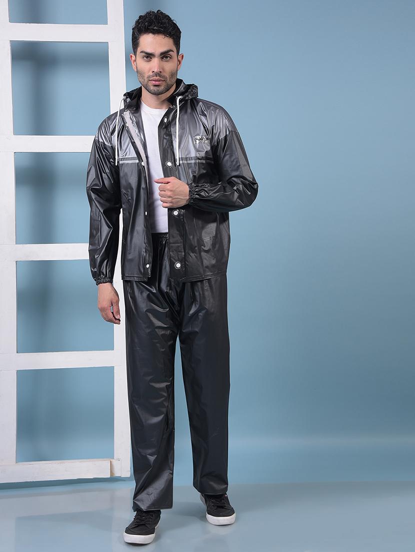 men color block long sleeve rain suit set - 21972126 - Standard Image - 1