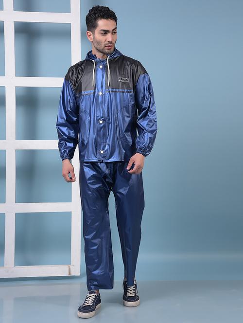 men color block long sleeve rain suit set  - 21972161 -  Standard Image - 0