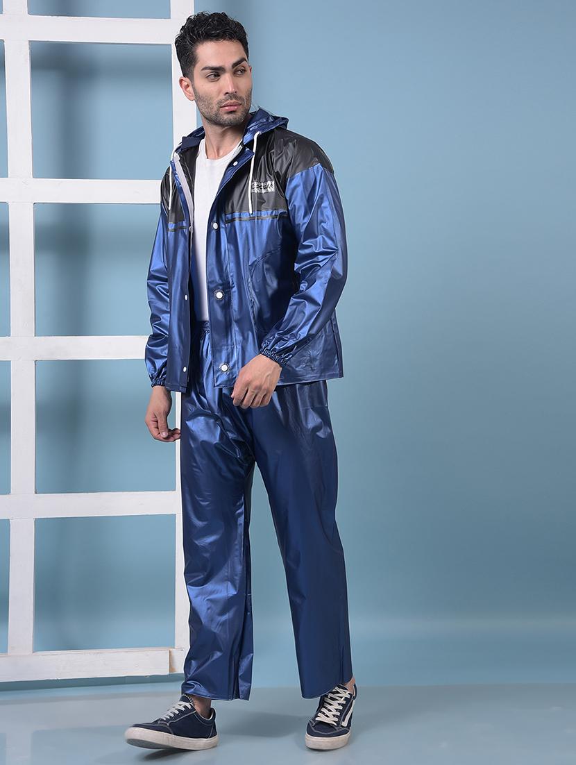 men color block long sleeve rain suit set  - 21972161 -  Standard Image - 1