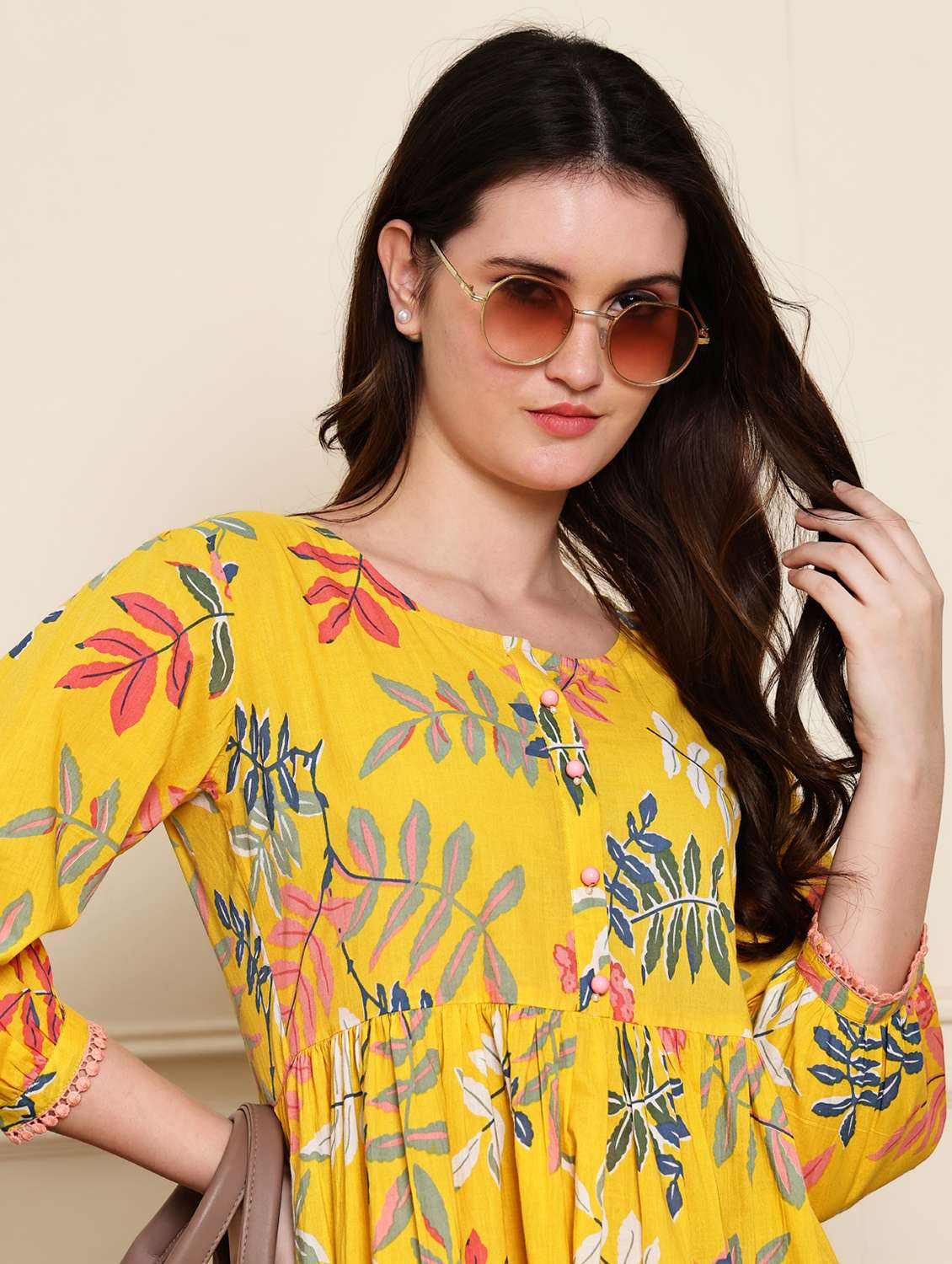 yellow cotton aline dress - 21972167 -  Standard Image - 4