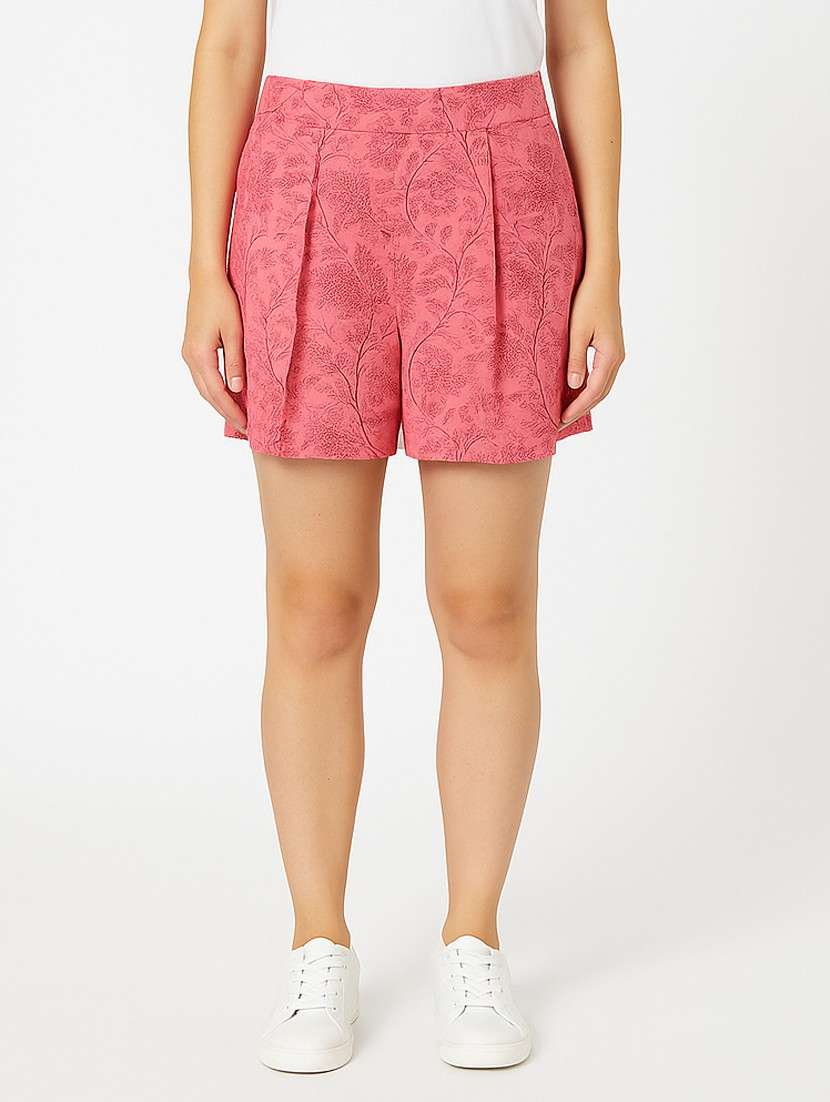 pink cotton regular shorts - 21972350 - Zoom Image - 0