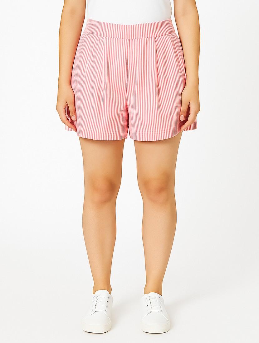 pink cotton regular shorts - 21972357 - Zoom Image - 0