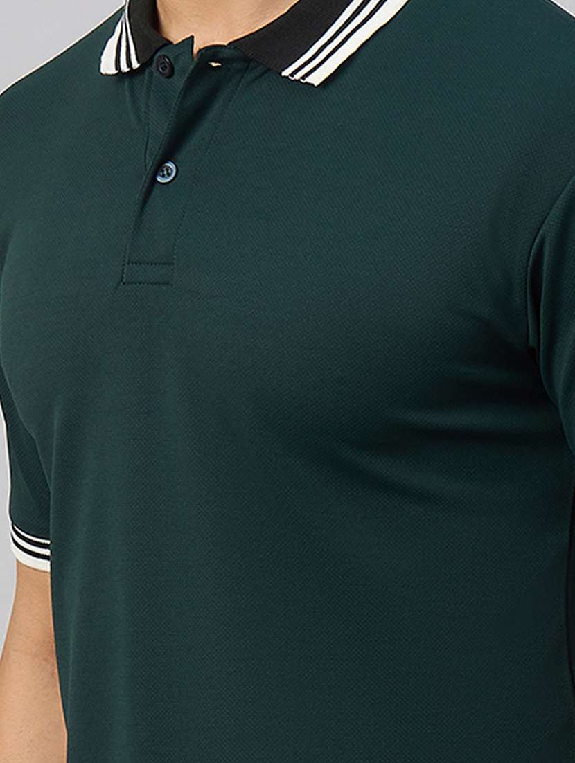 men solid short sleeve regular fit polo t-shirt - 21972361 -  Standard Image - 4