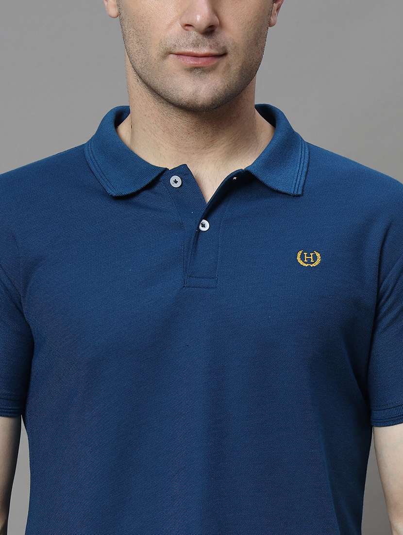 men solid short sleeve regular fit polo t-shirt - 21972375 -  Standard Image - 4