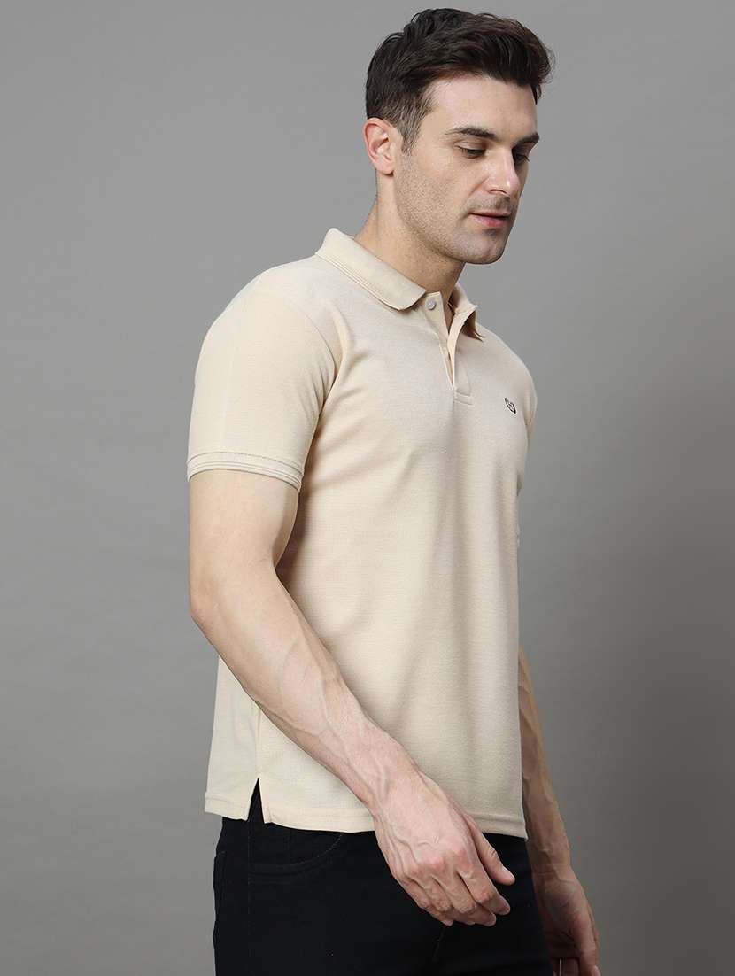 men solid short sleeve regular fit polo t-shirt - 21972377 -  Standard Image - 1