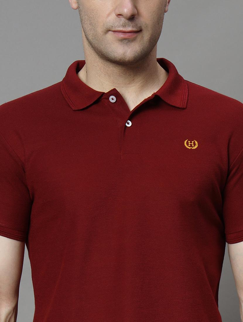 men solid short sleeve regular fit polo t-shirt - 21972382 - Standard Image - 4