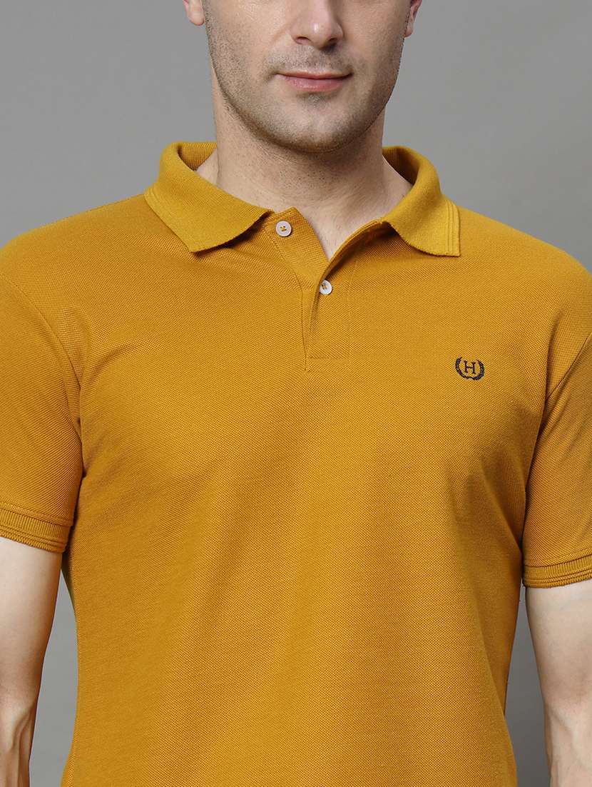 men solid short sleeve regular fit polo t-shirt - 21972383 -  Standard Image - 4
