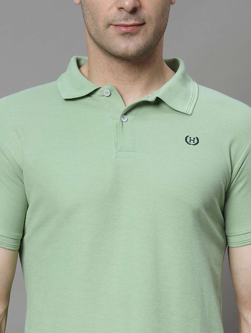 men solid short sleeve regular fit polo t-shirt - 21972387 -  Standard Image - 4