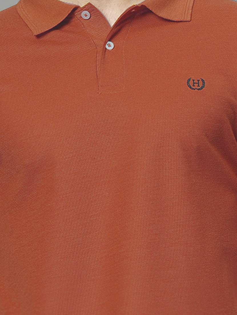 men solid short sleeve regular fit polo t-shirt - 21972388 -  Standard Image - 4