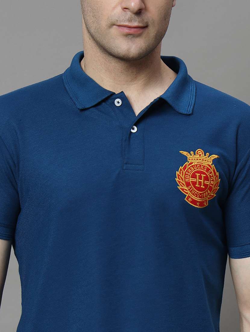men logo print short sleeve regular fit polo t-shirt - 21972404 -  Standard Image - 4