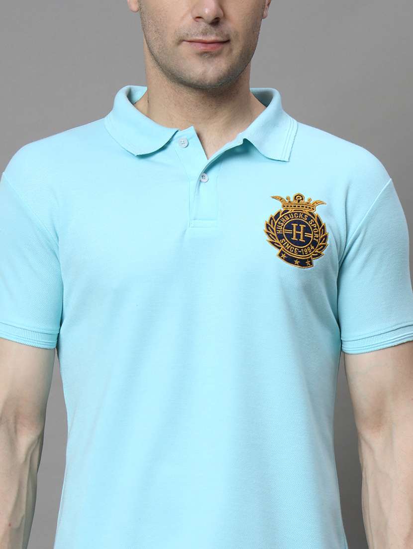 men logo print short sleeve regular fit polo t-shirt - 21972405 - Standard Image - 4
