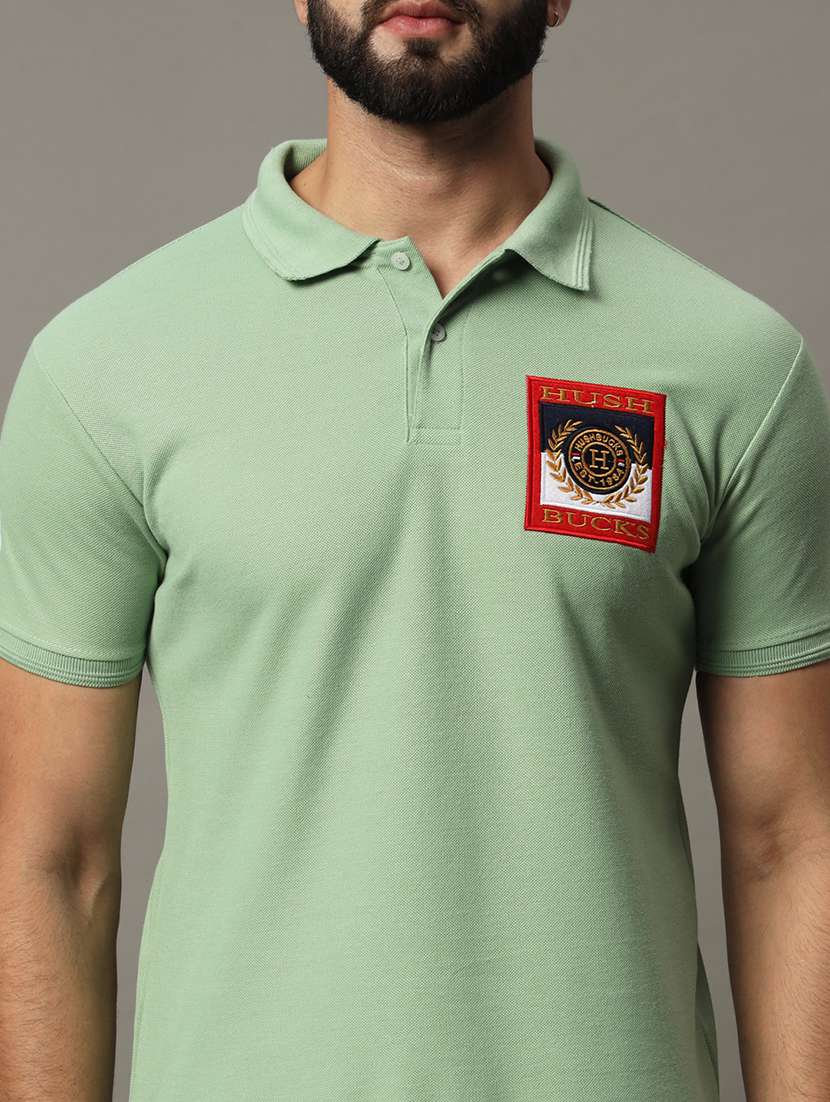 men logo print short sleeve regular fit polo t-shirt - 21972414 -  Standard Image - 4