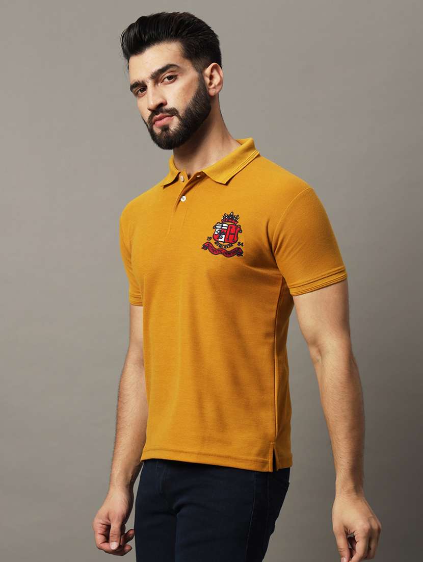 men logo print short sleeve regular fit polo t-shirt - 21972419 -  Standard Image - 1
