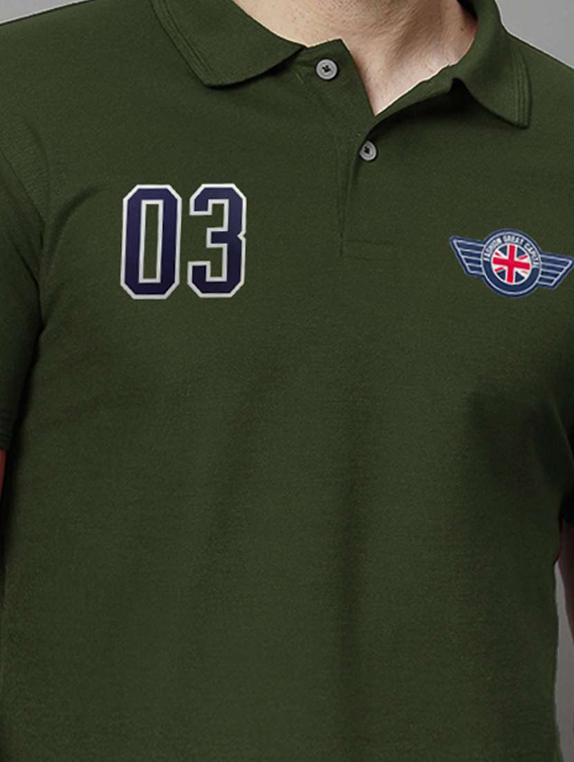 men logo print short sleeve regular fit polo t-shirt - 21972439 -  Standard Image - 4