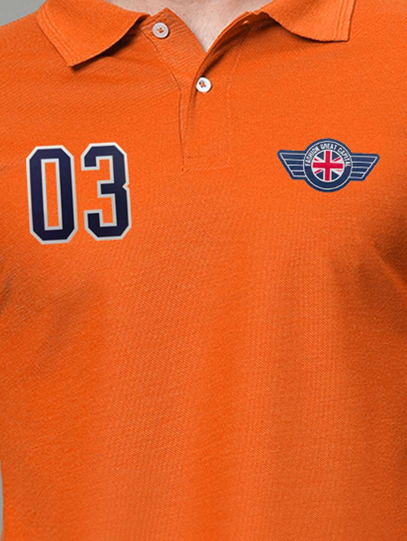 men logo print short sleeve regular fit polo t-shirt - 21972440 -  Standard Image - 4