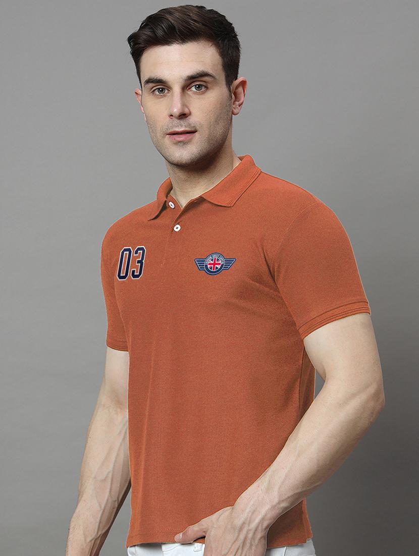 men logo print short sleeve regular fit polo t-shirt - 21972441 - Standard Image - 1