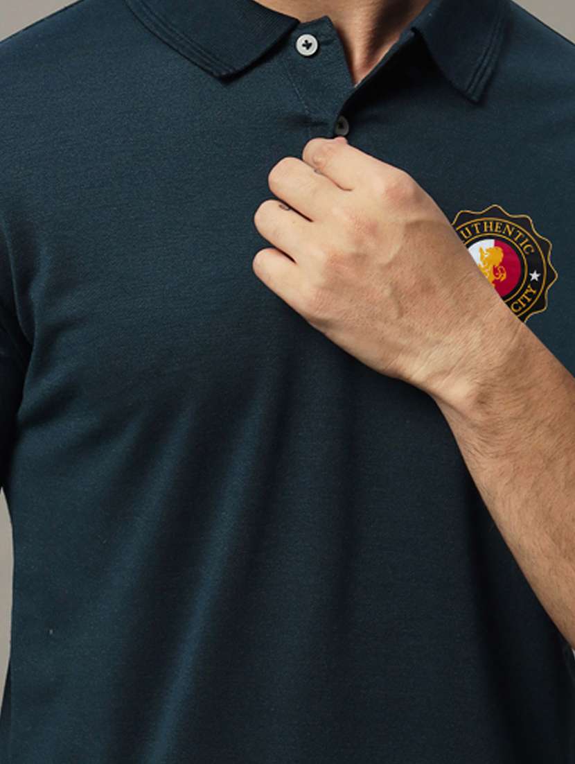 men logo print short sleeve regular fit polo t-shirt - 21972446 -  Standard Image - 4