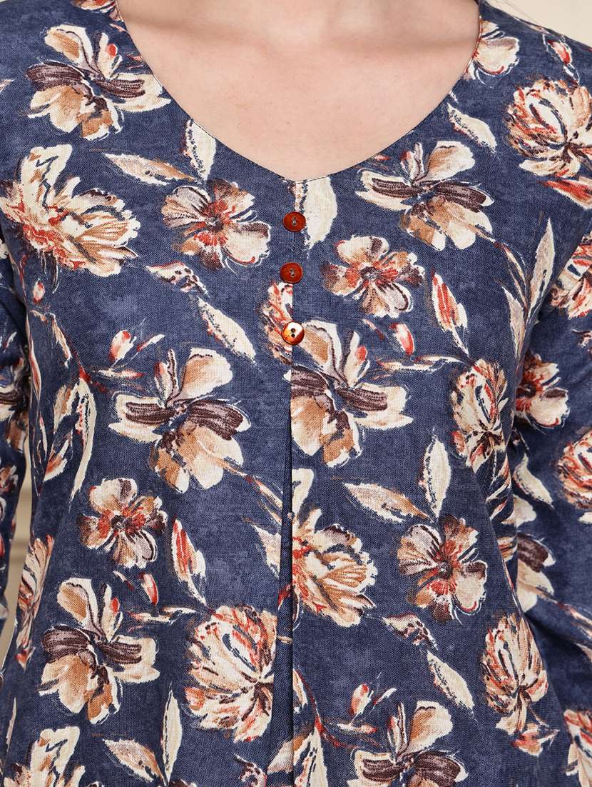 women three quarter sleeve kurta pant with dupatta set - 21972463 -  Standard Image - 4