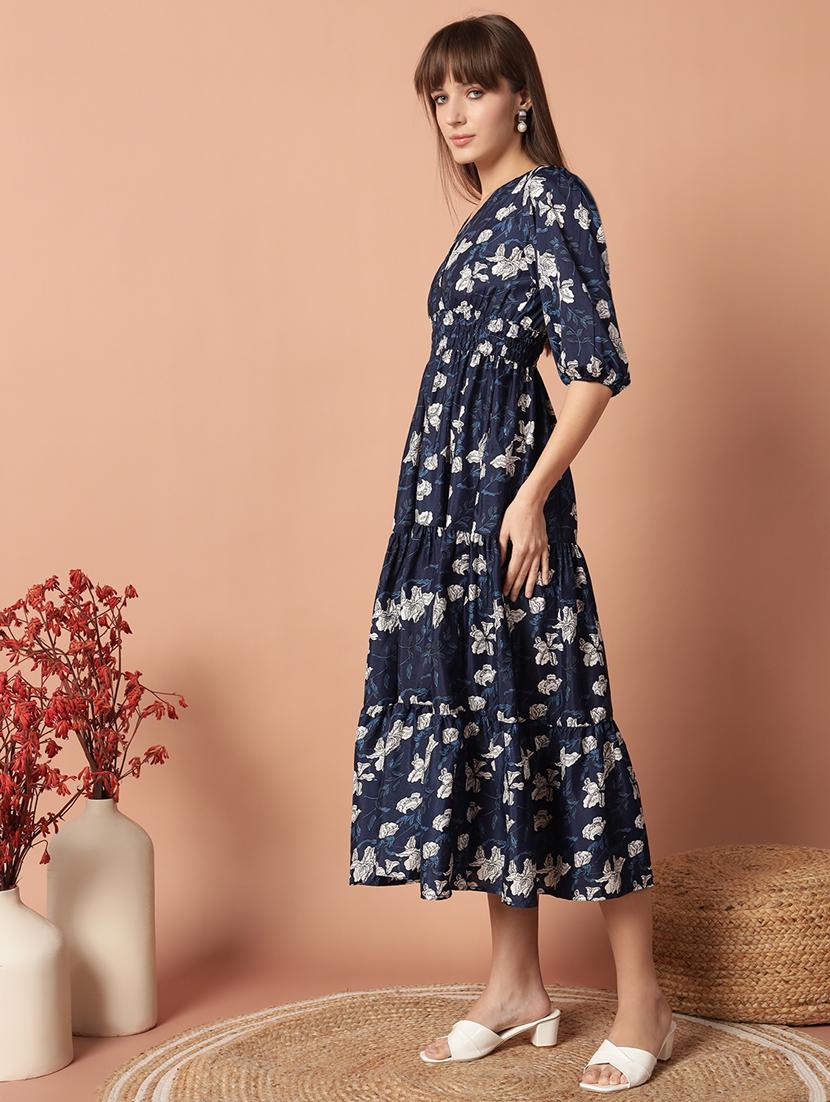 floral print fit & flare party dress - 21972904 -  Standard Image - 1