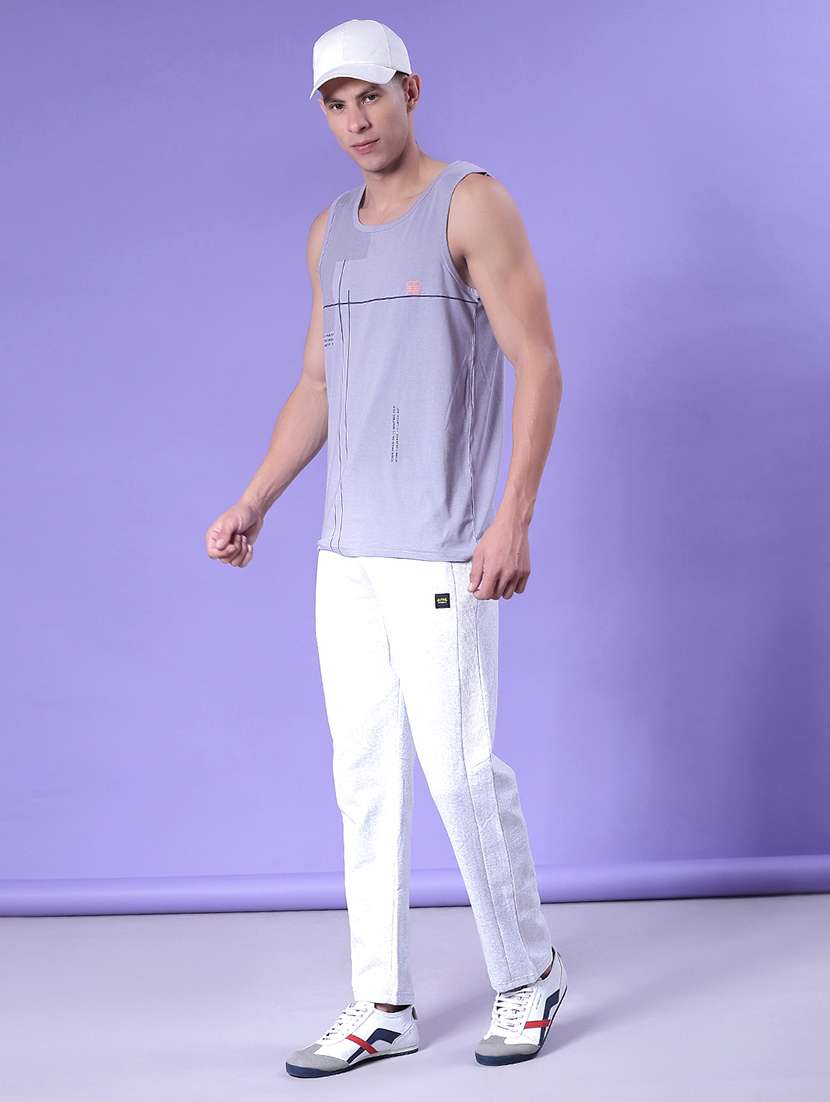 men front print round neck regular fit t-shirt - 21972994 - Standard Image - 4