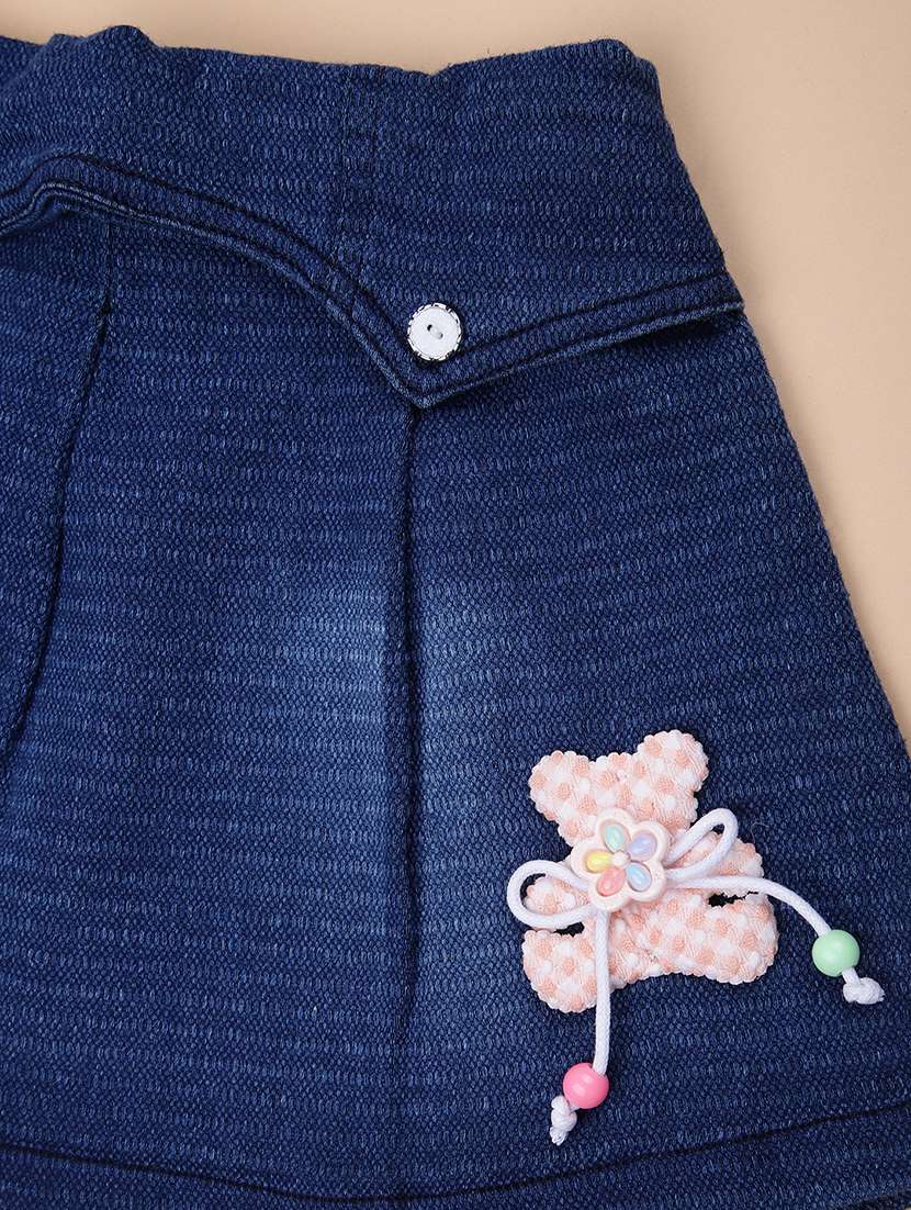 girls printed round neck skirt & top set  - 21973720 -  Standard Image - 4