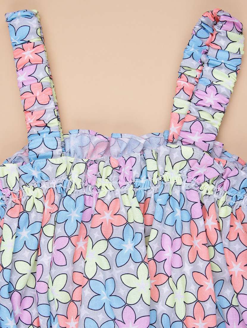 girls printed sleeveless full length set - 21973815 -  Standard Image - 4