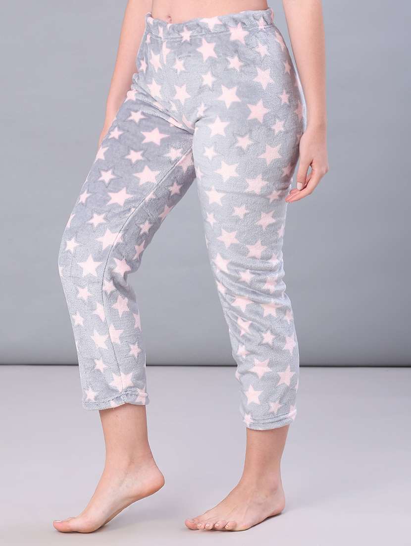 women printed mid rise winter wear pyjama - 21973831 -  Standard Image - 1