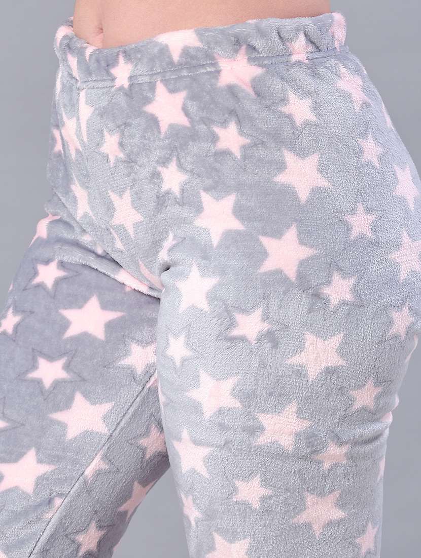 women printed mid rise winter wear pyjama - 21973831 -  Standard Image - 4
