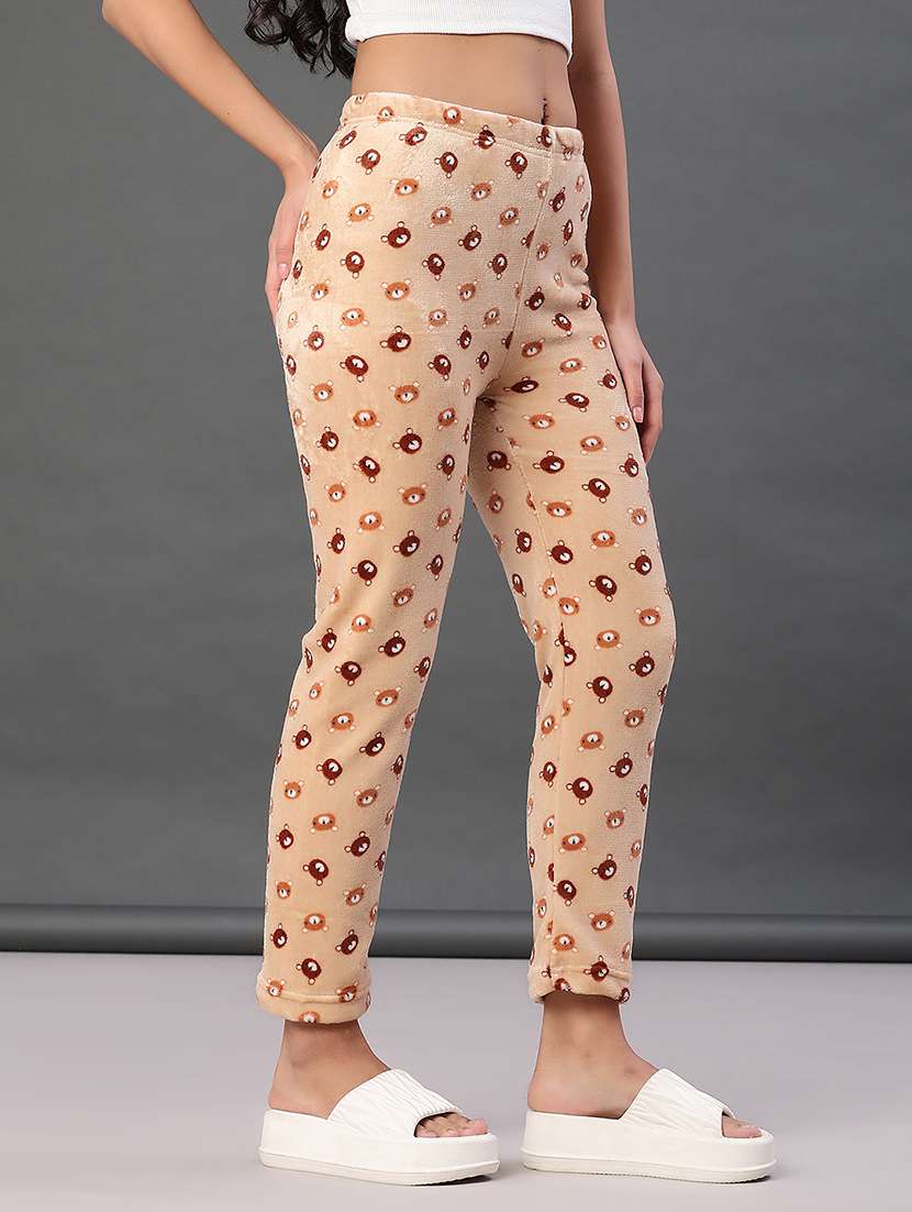 women printed mid rise winter wear pyjama - 21973832 -  Standard Image - 1