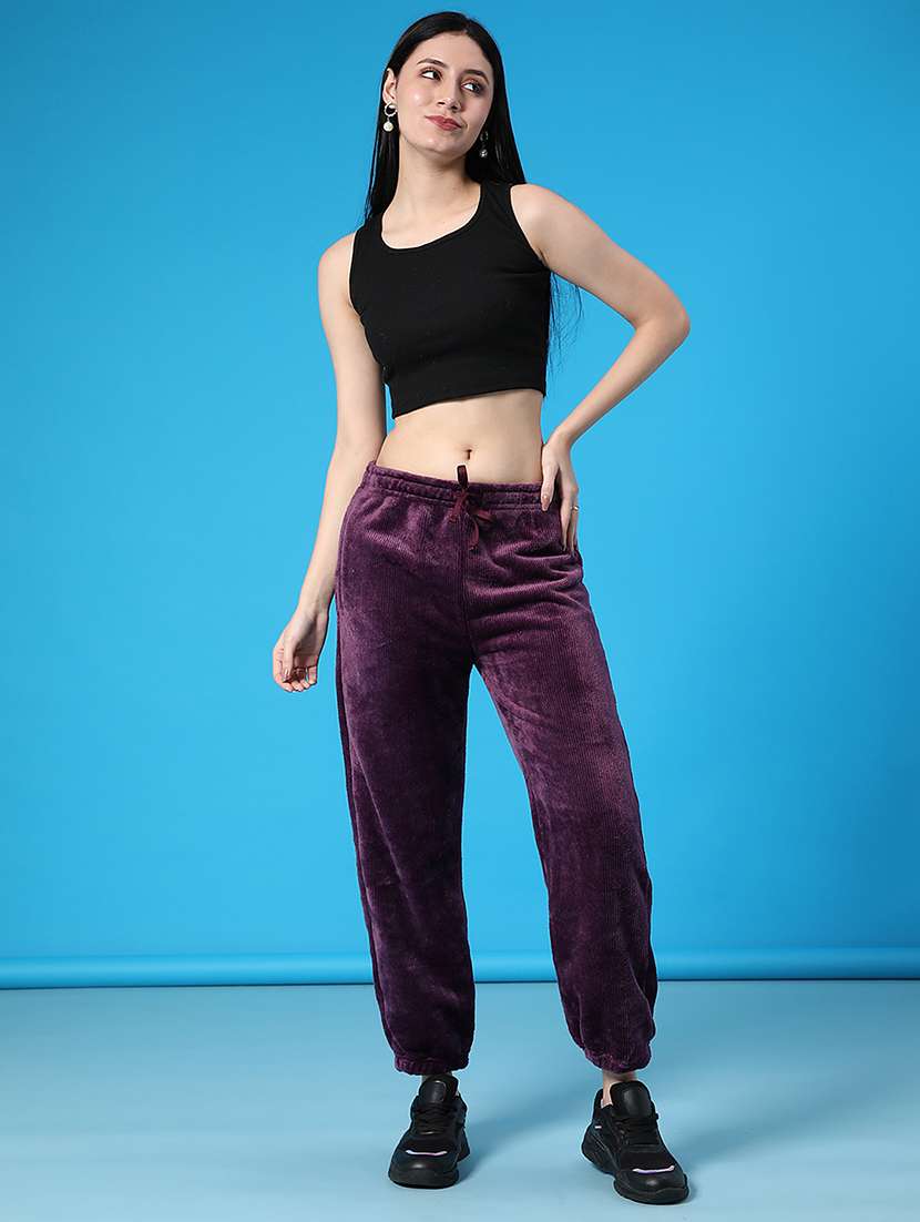 women printed mid rise winter wear jogger - 21973897 -  Standard Image - 4