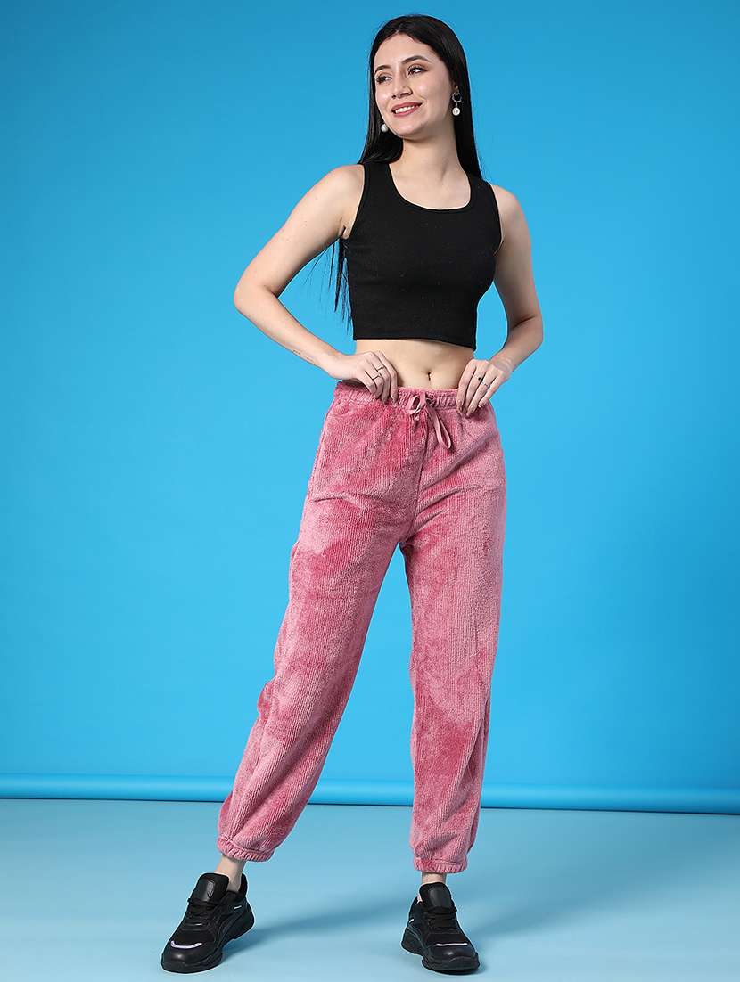 women printed mid rise winter wear jogger - 21973902 -  Standard Image - 4