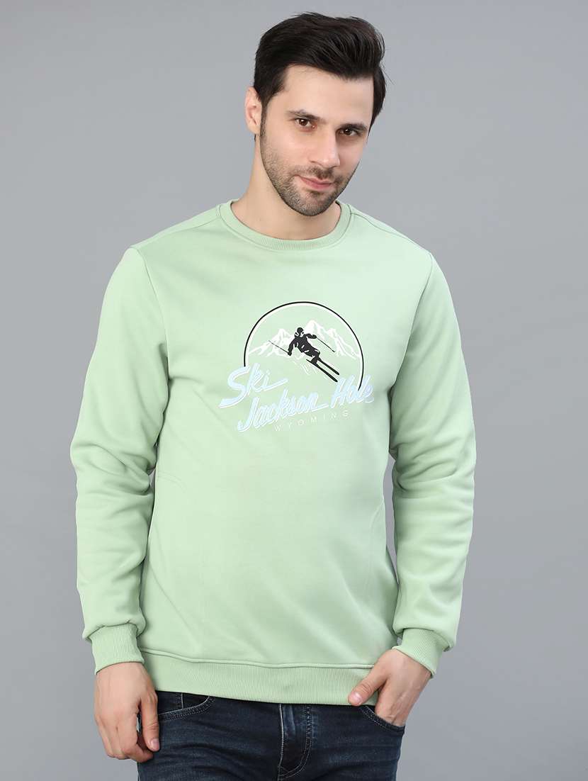 men printed long sleeve sweatshirt - 21974258 -  Standard Image - 1