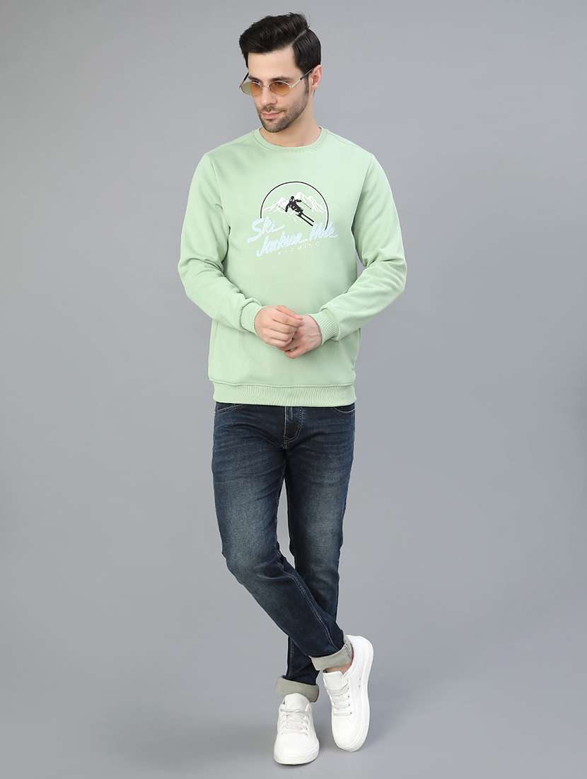 men printed long sleeve sweatshirt - 21974258 -  Standard Image - 4